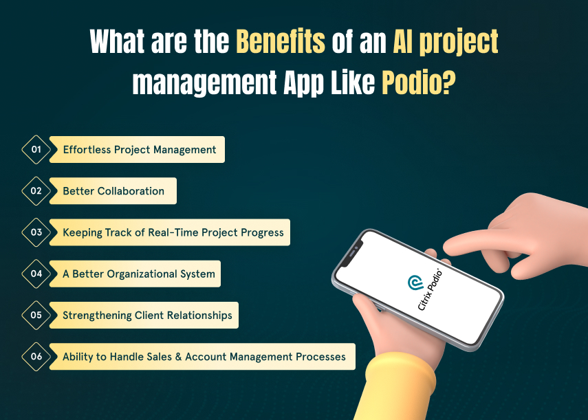 What are the Benefits of an AI project management App Like Podio?